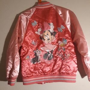 Minnie Mouse girl's varsity jacket medium